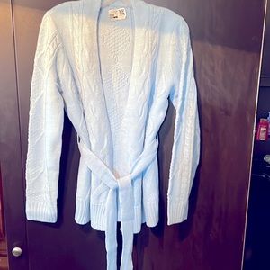 Unbranded Ladies  light Blue Acrylic Cardigan sweater